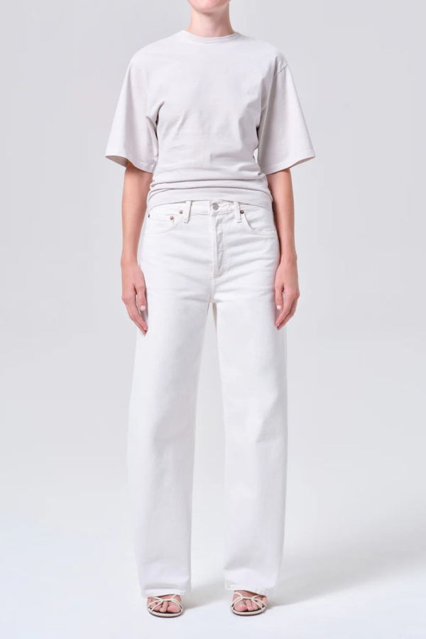 AGOLDE Arc Jean 32" Jeans - Chalk White