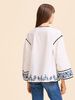 Mille Angelica Top - Santorini Embroidery - Thumbnail 3