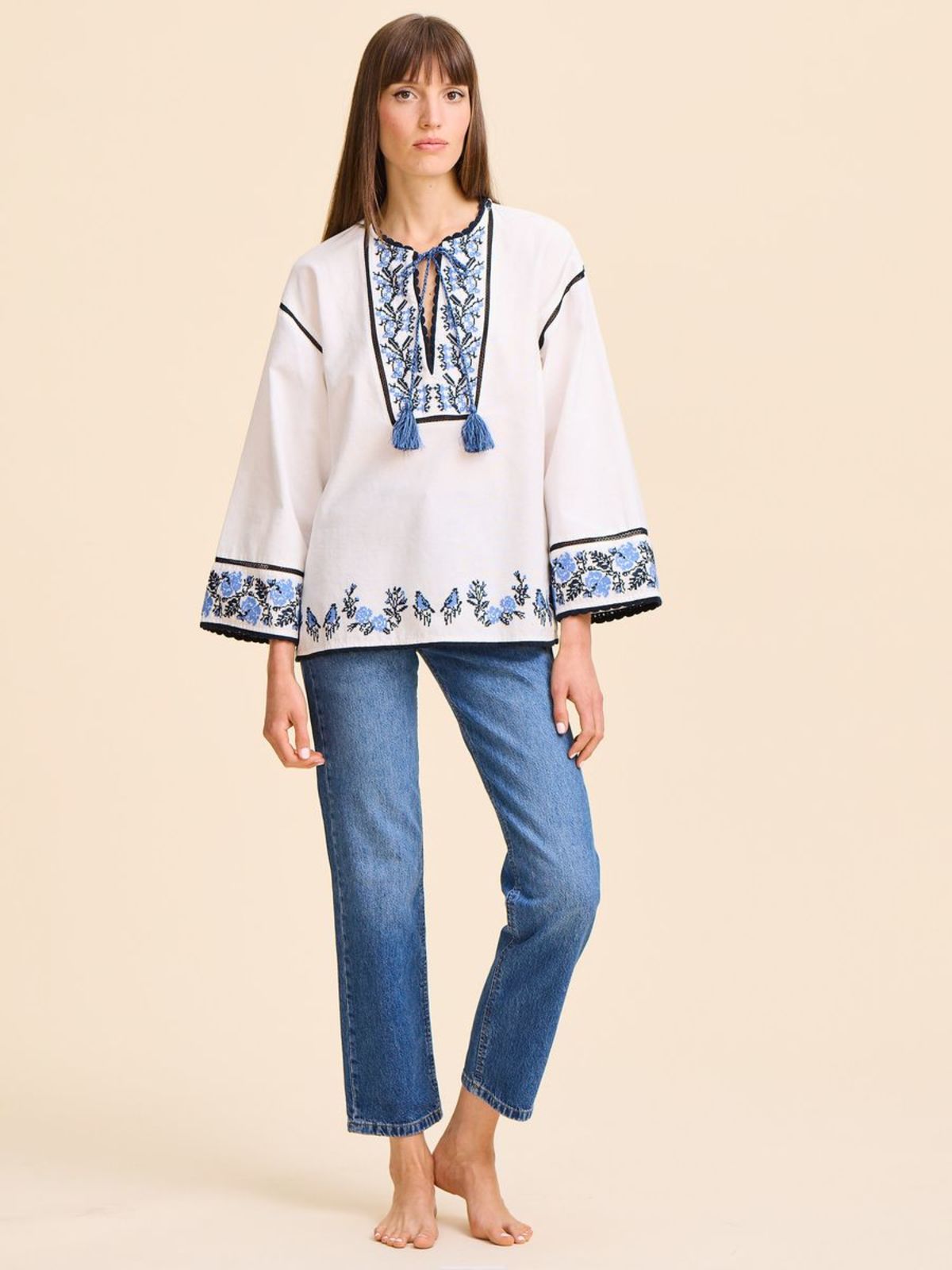 Mille Angelica Top - Santorini Embroidery - Image 6 of 6