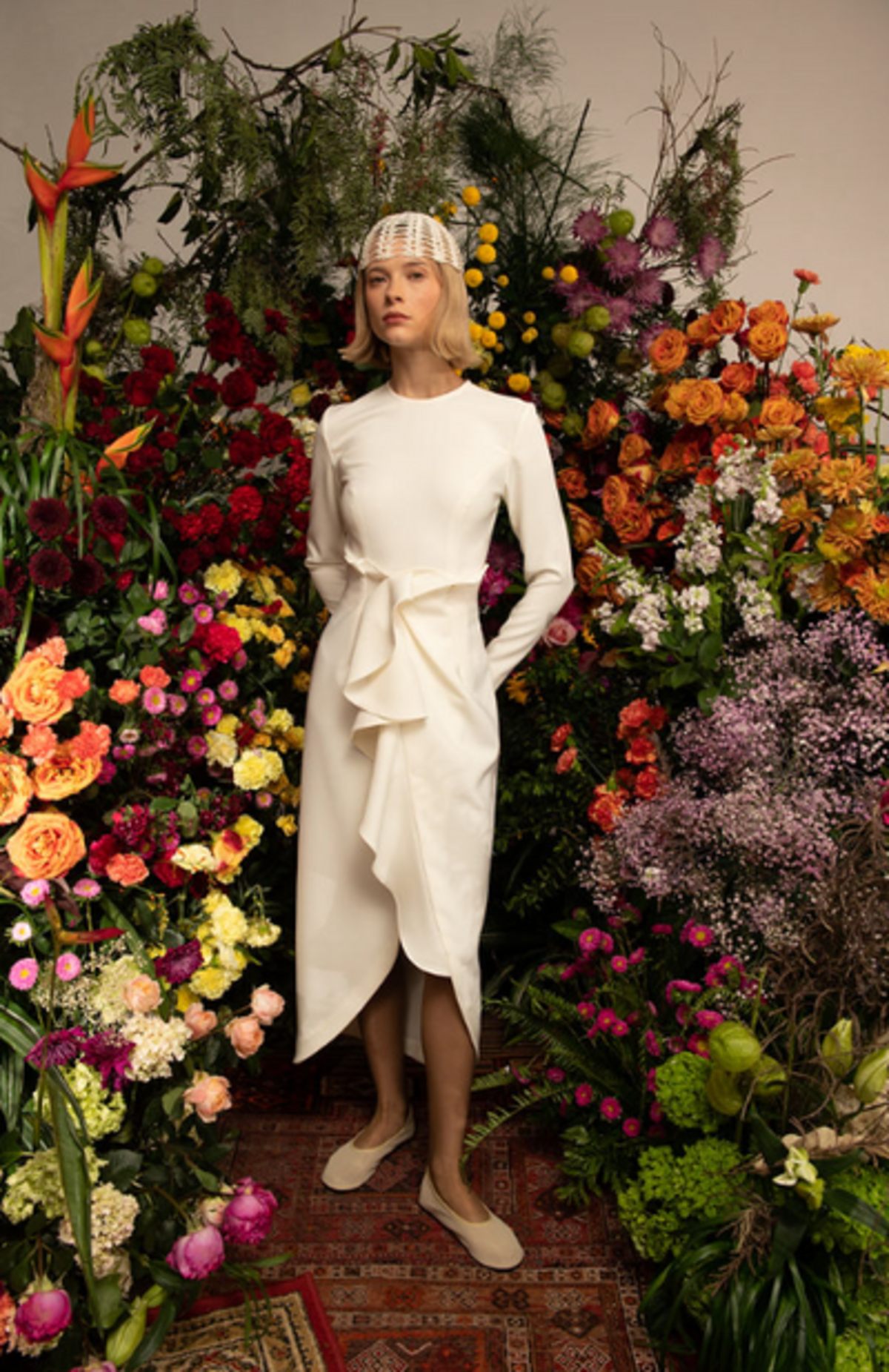 Kika Vargas Genzebe Dress - Ivory - Image 1 of 2