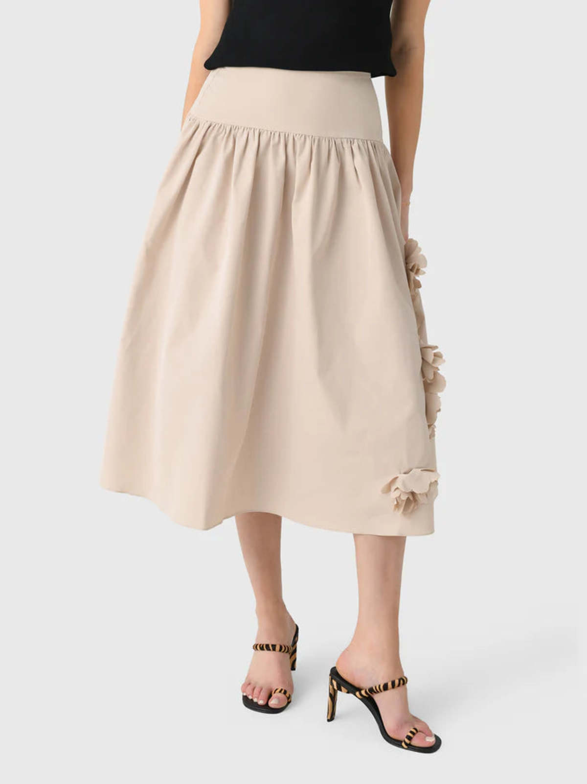 Kika Vargas Paula Skirt - Ivory - Image 1 of 4