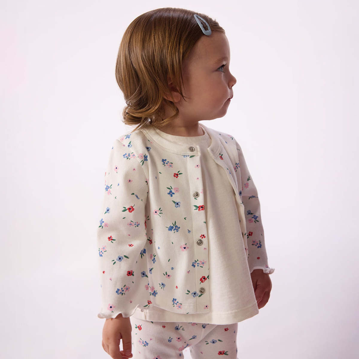 KIDS Petit Bateau Baby Cardigan - White - Image 4 of 6