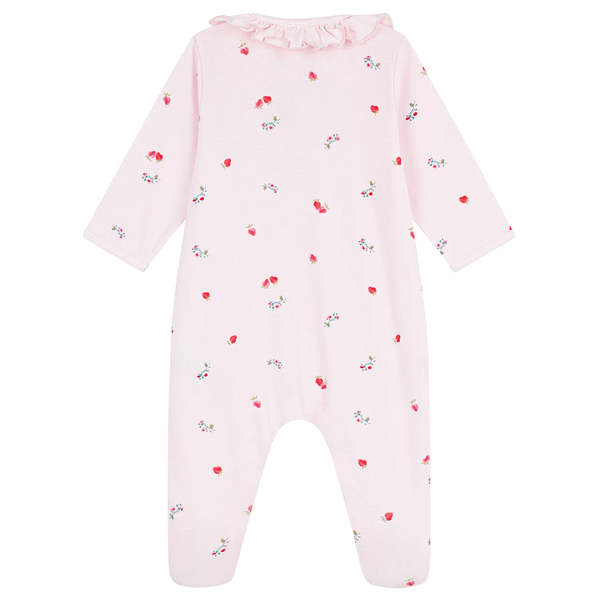 KIDS Petit Bateau Baby Collared Pyjamas - Pink