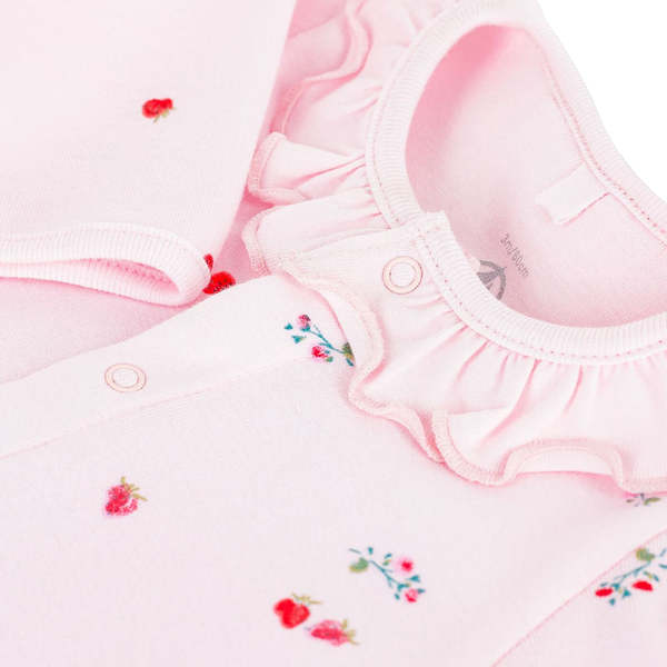 KIDS Petit Bateau Baby Collared Pyjamas - Pink