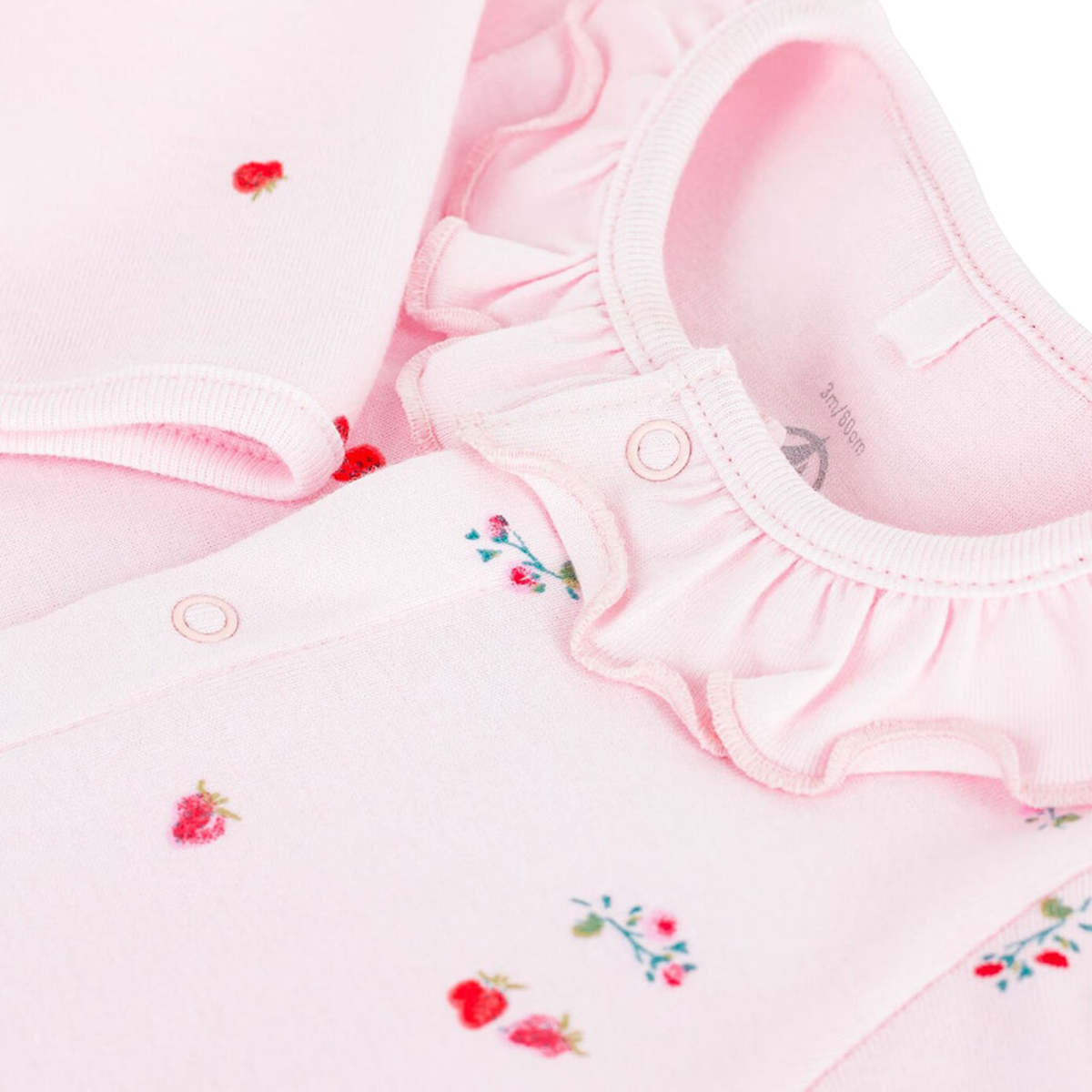 KIDS Petit Bateau Baby Collared Pyjamas - Pink - Image 3 of 3