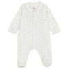 KIDS Petit Bateau Baby Collared Pyjamas - White - Thumbnail 1