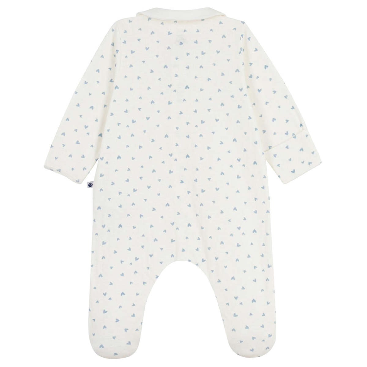 KIDS Petit Bateau Baby Collared Pyjamas - White - Image 2 of 3