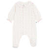 KIDS Petit Bateau Baby Collared Pyjamas - White - Thumbnail 1