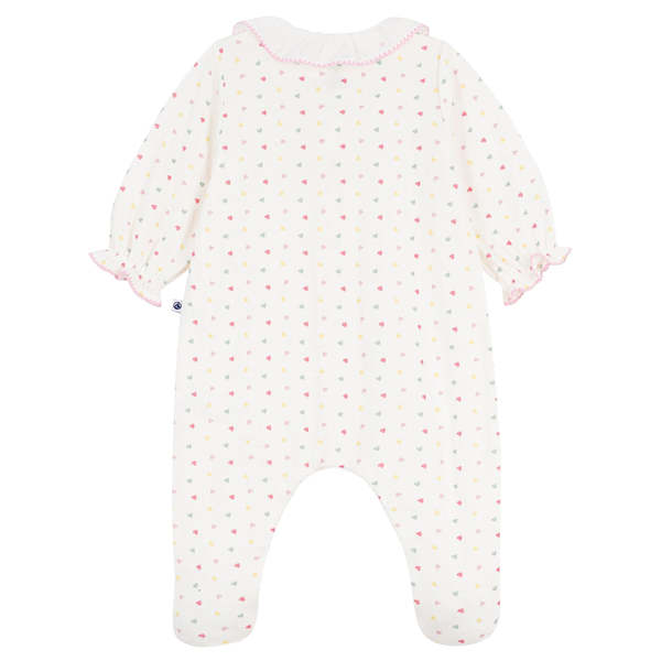 KIDS Petit Bateau Baby Collared Pyjamas - White