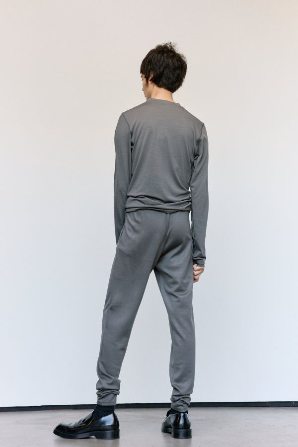 Rier Camoscio Wool Polar Jersey Roundneck Top