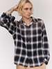 Taiga Takahashi LOT.101 Bleached Gray Plaid Open Collar Shirt - Thumbnail 1