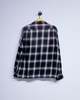 Taiga Takahashi LOT.101 Bleached Gray Plaid Open Collar Shirt - Thumbnail 9