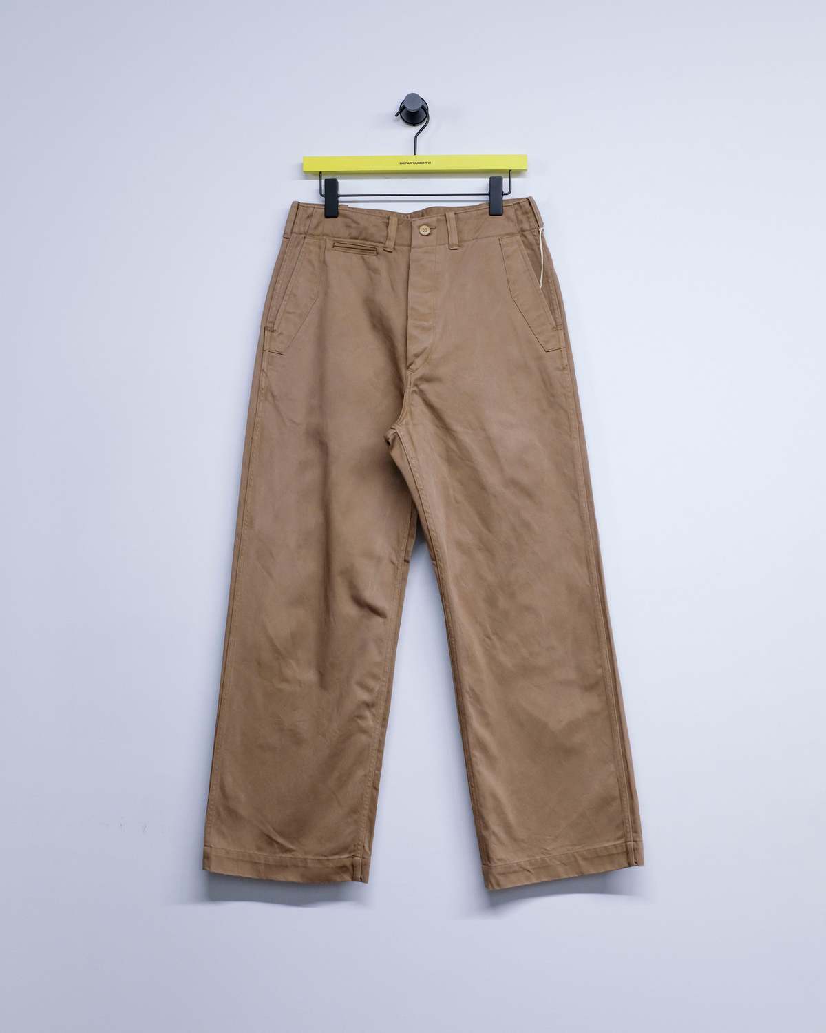 Taiga Takahashi LOT.202 Natural Dyed Beige Cotton Engineer Trousers - Image 7 of 8