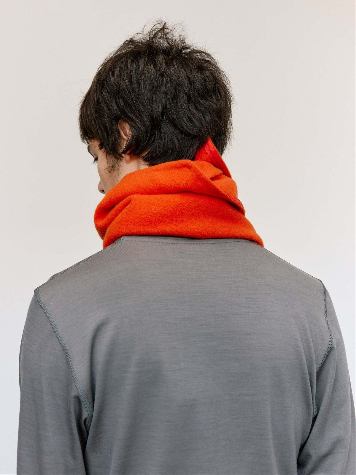 Rier Wool Fleece Losange Mini Scarf - Image 3 of 7