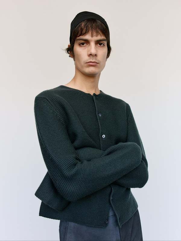 Rier Plombe Wool Links-Links Cardigan