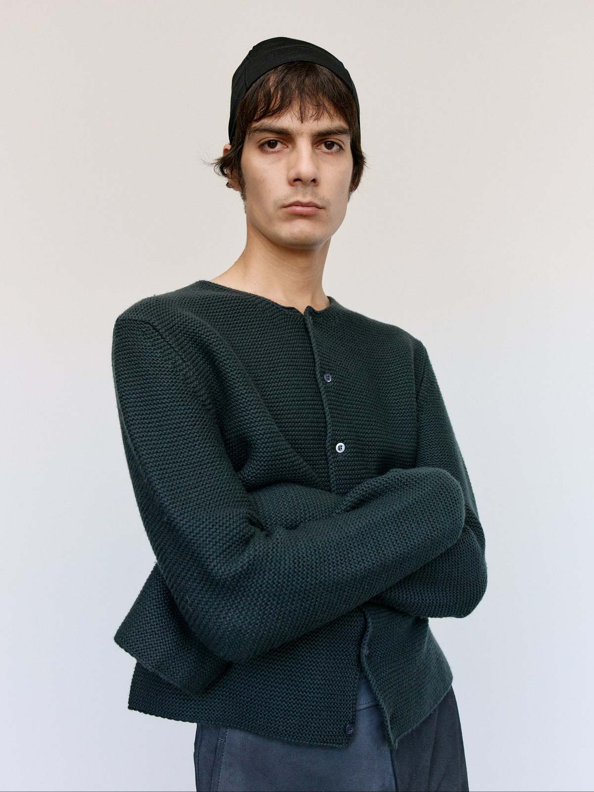 Rier Plombe Wool Links-Links Cardigan - Image 1 of 8