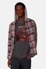 Blue&Cream Dylan Distressed Flannel - Pink Plaid w/ Grey Hood - Thumbnail 3