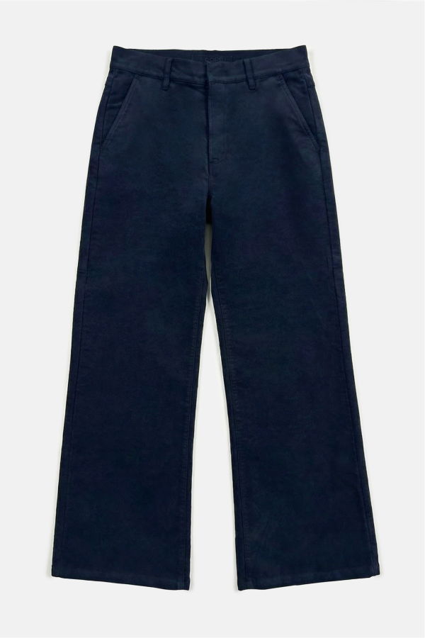 Aspesi Heavy Twill Straight Leg Pants - Navy