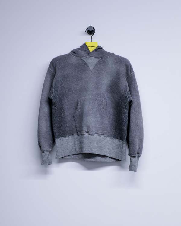 Taiga Takahashi LOT.606 Bleached Heather Gray Hooded Shirt