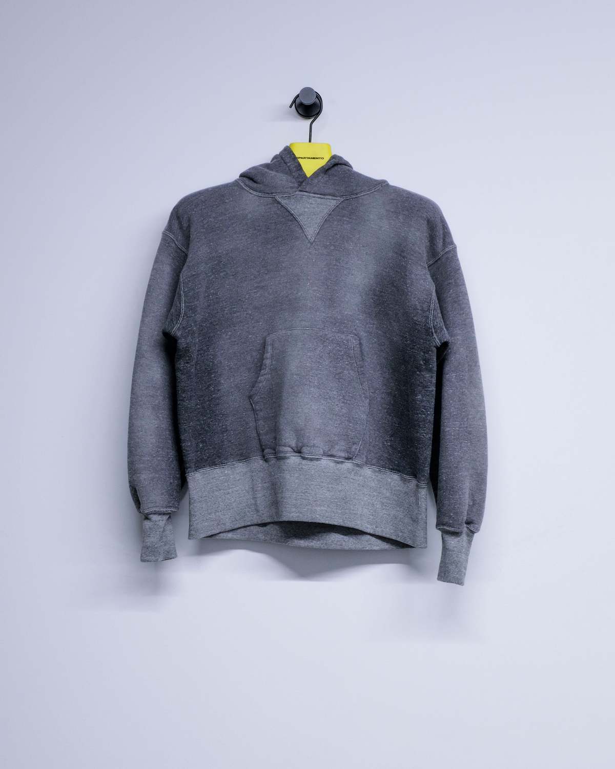 Taiga Takahashi LOT.606 Bleached Heather Gray Hooded Shirt - Image 8 of 9