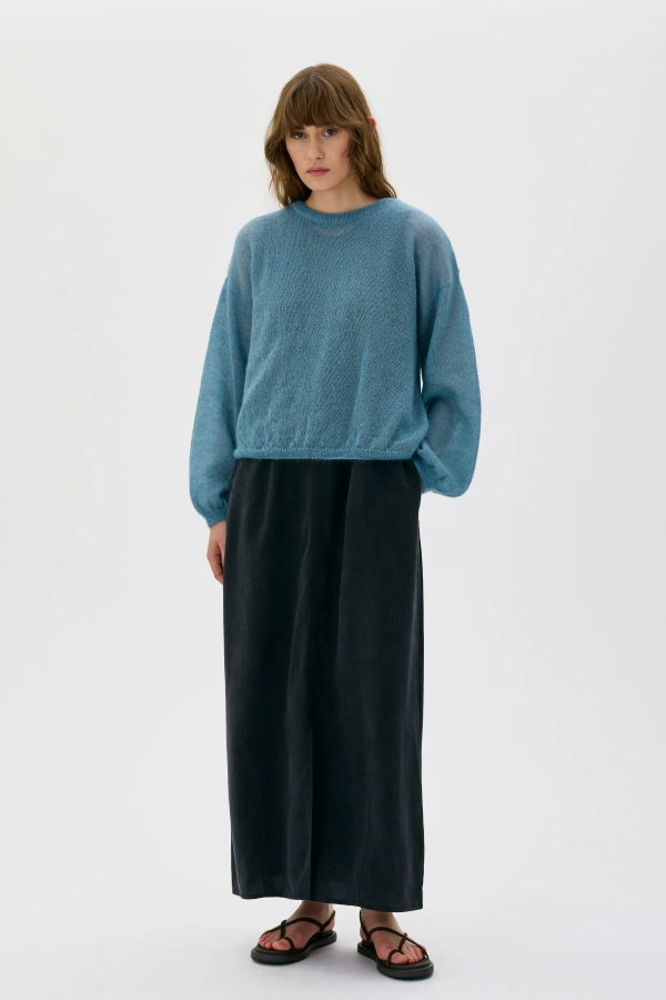 Maska Karo Wide Sleeve Light Silk Mohair Sweater