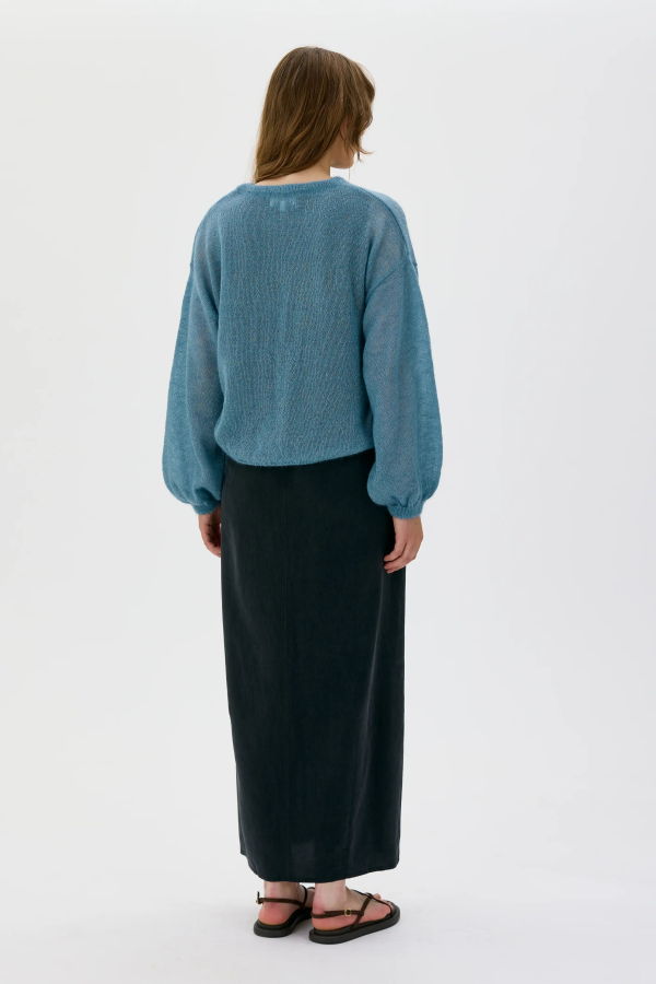 Maska Karo Wide Sleeve Light Silk Mohair Sweater