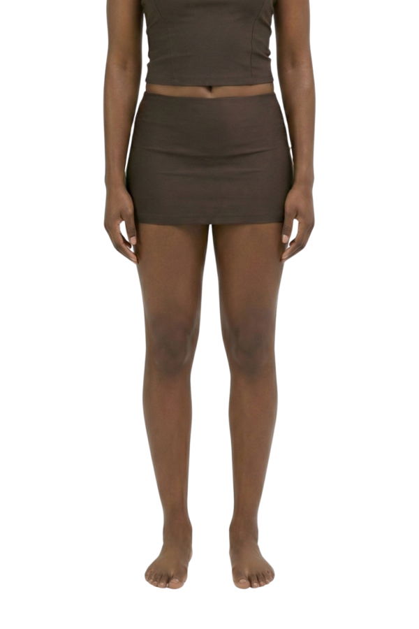 hauslabel  HA 014 MICRO MINI SKIRT - ARABICA