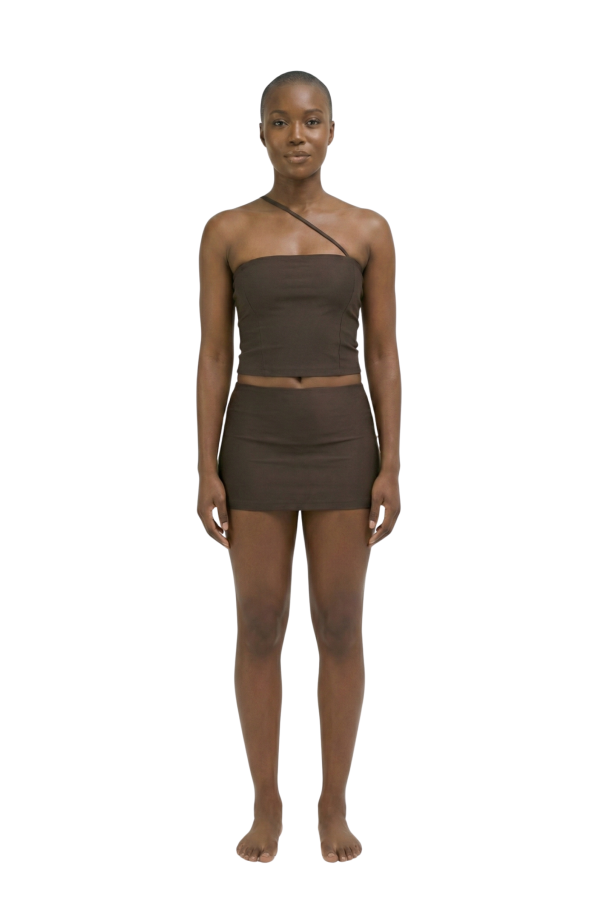 hauslabel  HA 014 MICRO MINI SKIRT - ARABICA