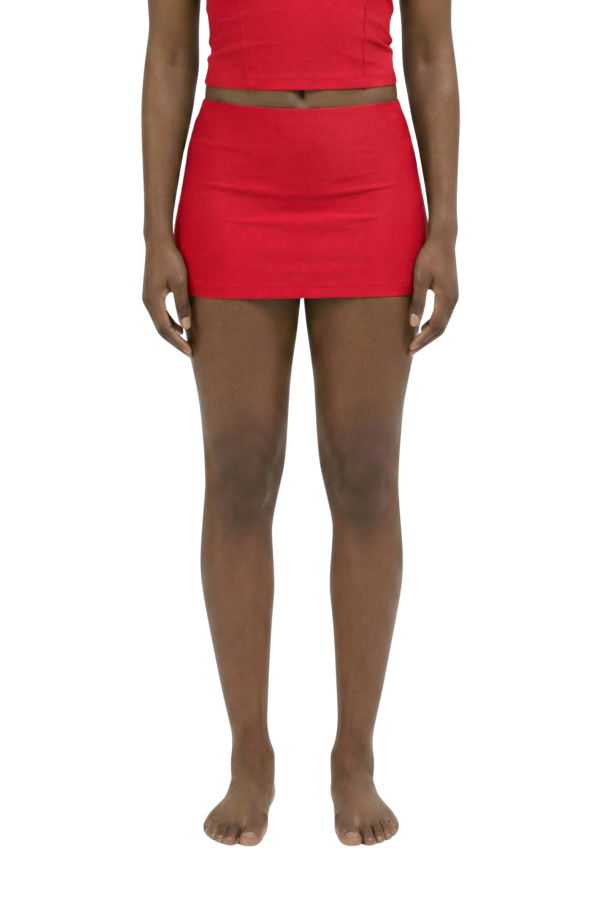 hauslabel  HA 014 MICRO MINI SKIRT - REDCOAT