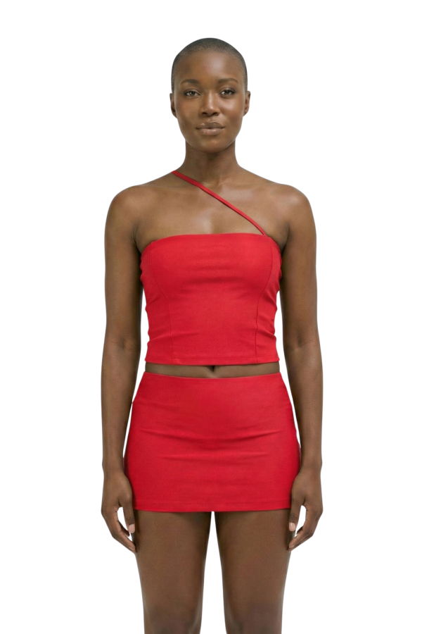 hauslabel  HA 014 MICRO MINI SKIRT - REDCOAT