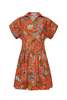 Cara Cara Nash Mini Dress - Clover Orange - Thumbnail 4