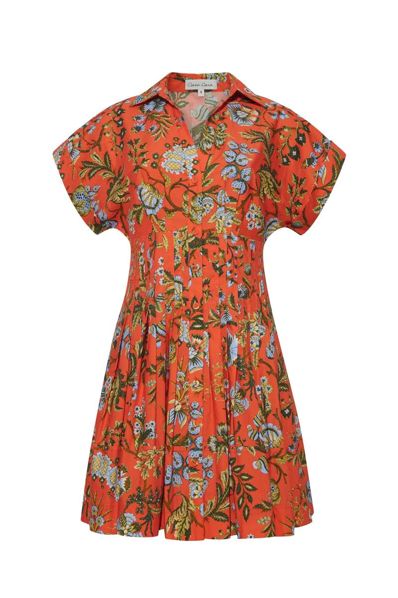 Cara Cara Nash Mini Dress - Clover Orange
