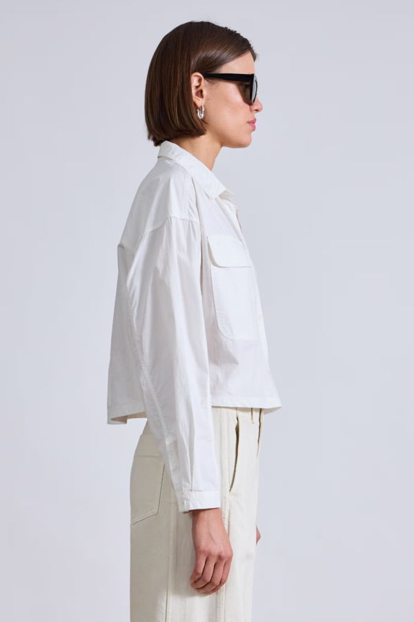 Apiece Apart Cropped Kava Top - Cream