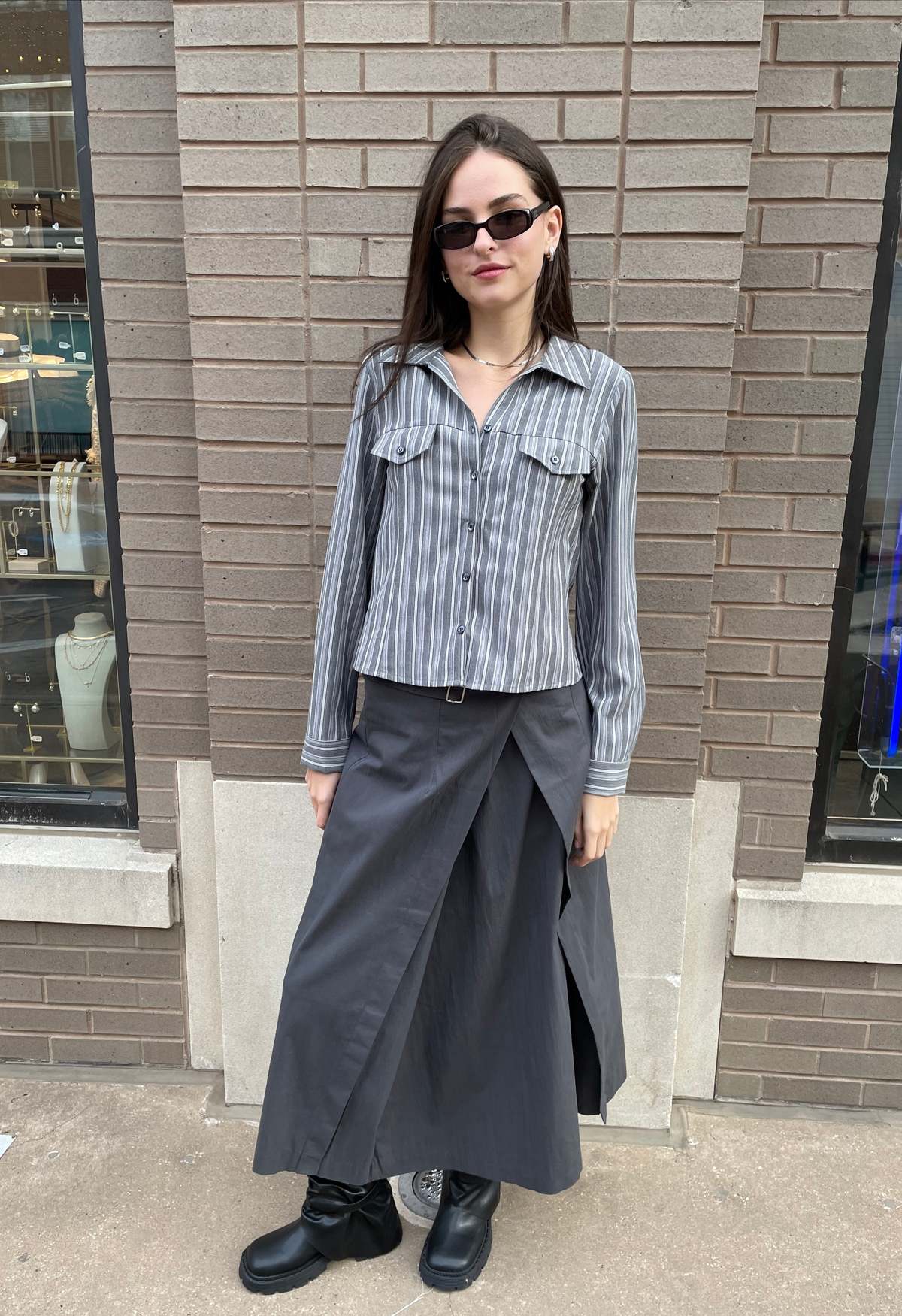 The NKC Store Gracen Button Up Top - Image 1 of 4