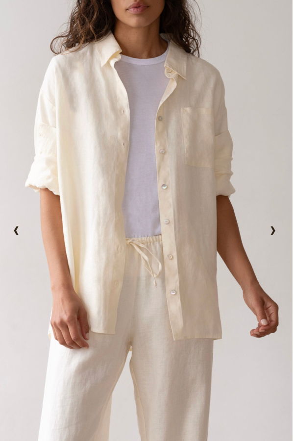 Donni The Linen Relaxed Shirt