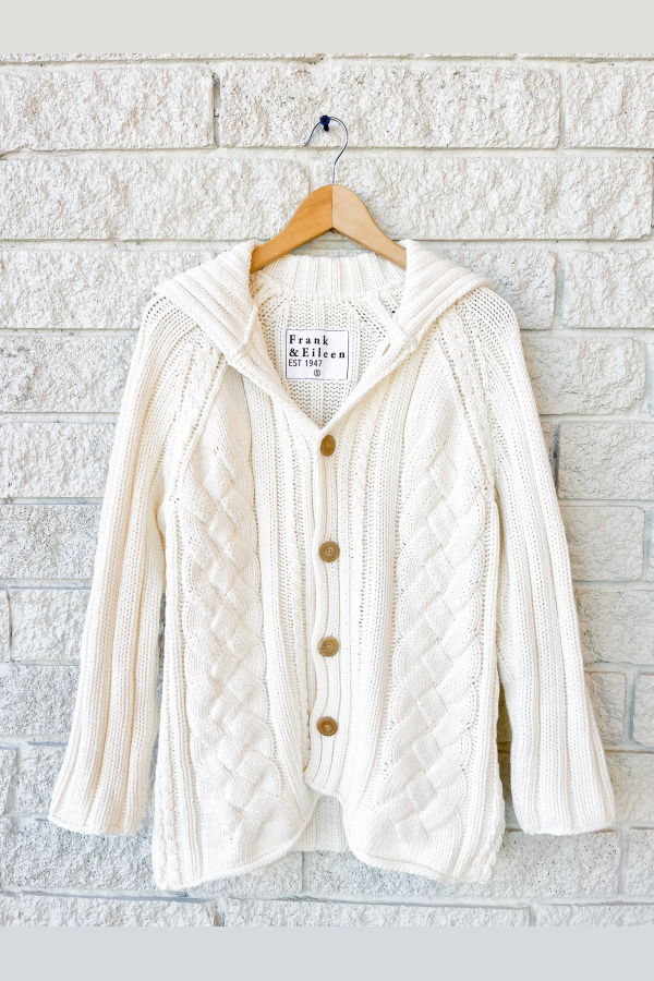 Frank & Eileen Cotswolds Cardigan - Ivory