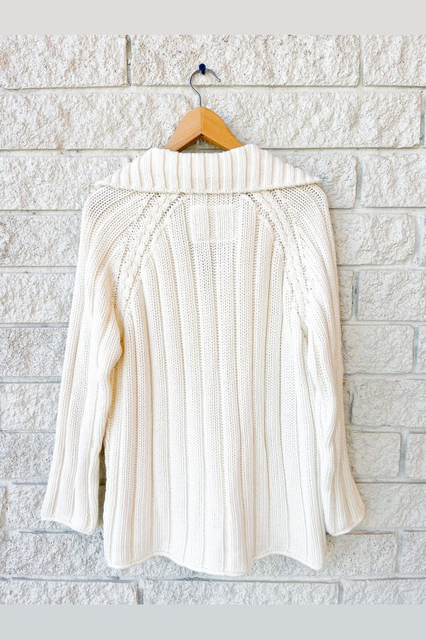 Frank & Eileen Cotswolds Cardigan - Ivory
