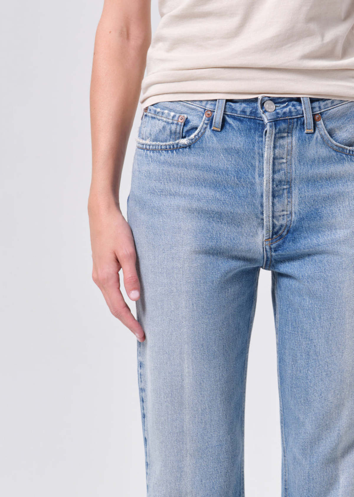 AGOLDE Lana High Rise Vintage Straight Jeans - Image 7 of 8