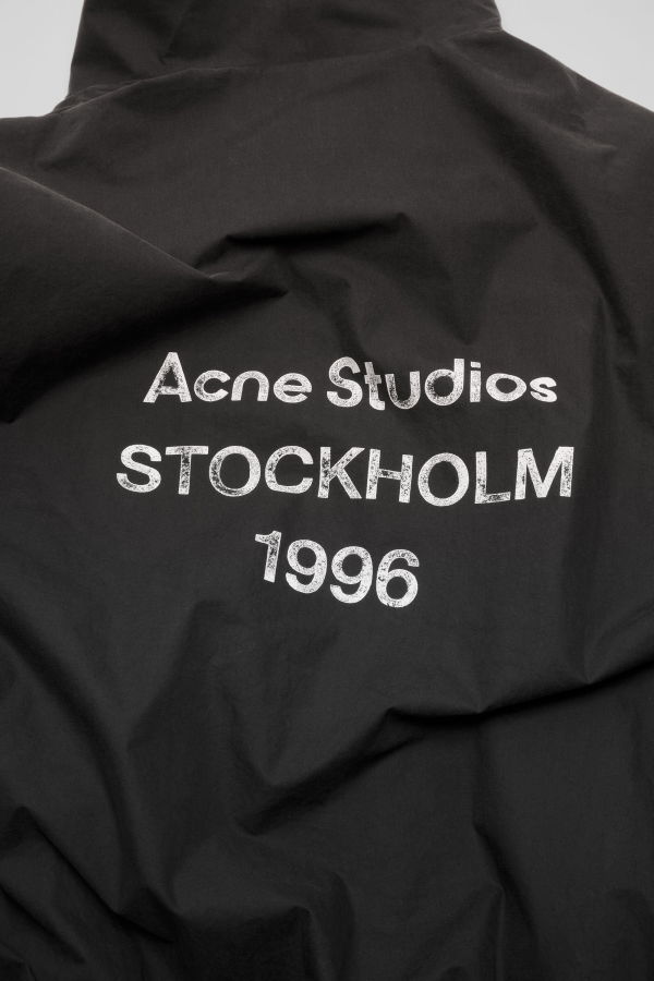 Acne Studios Logo Zipper Jacket - Black