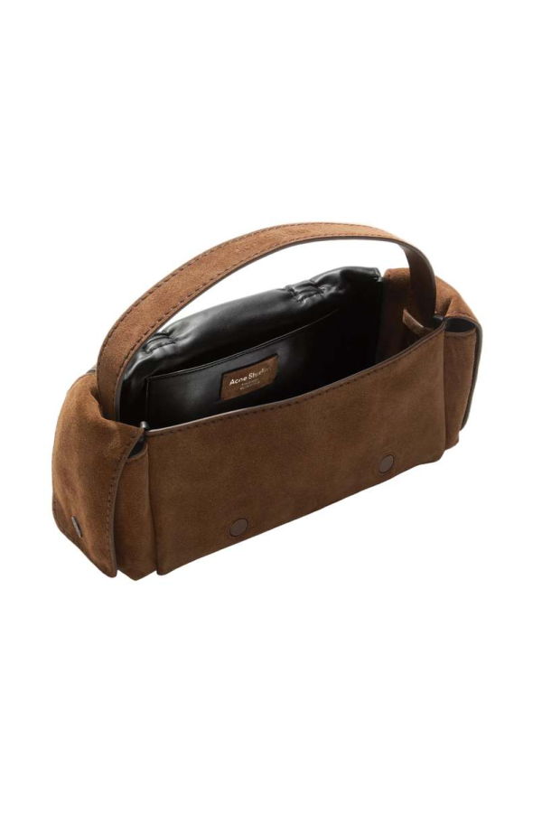 Acne Studios Multipocket Suede Shoulder Bag - Cognac Brown