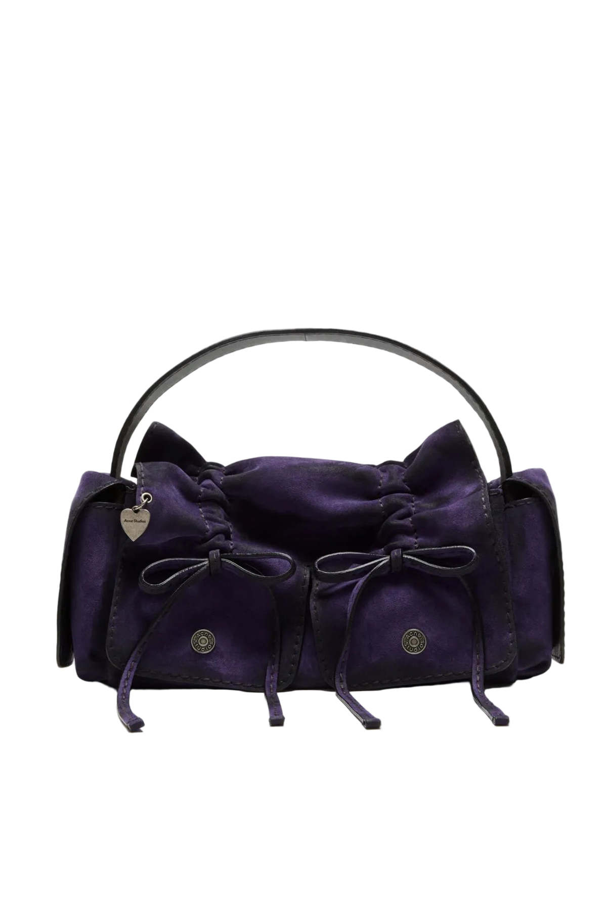 Acne Studios Multipocket Suede Shoulder Bag - Violet Purple - Image 1 of 4