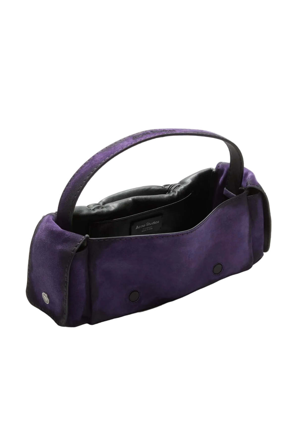 Acne Studios Multipocket Suede Shoulder Bag - Violet Purple - Image 2 of 4