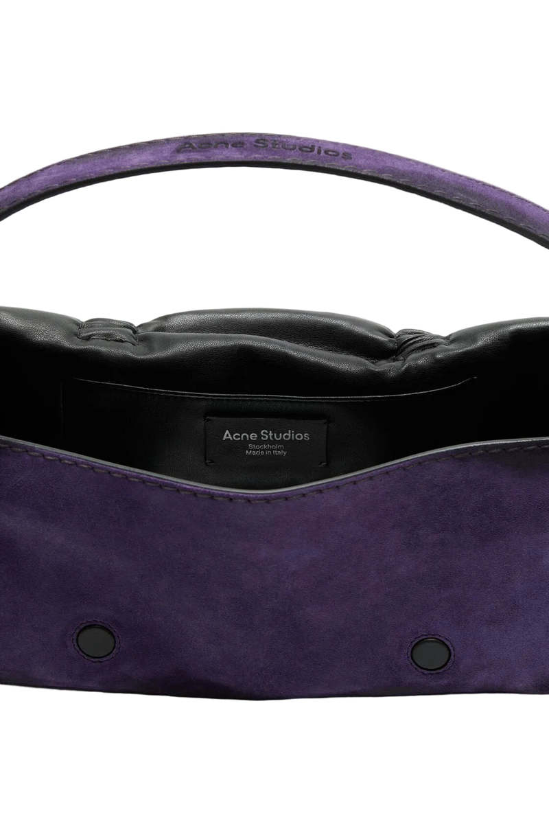 Acne Studios Multipocket Suede Shoulder Bag - Violet Purple