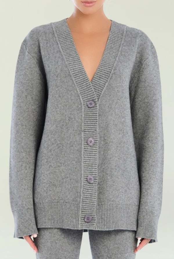 Ser.o.ya Denise Cardigan - Medium Grey