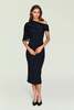 Ser.o.ya Selma Midi Dress - Black - Thumbnail 1