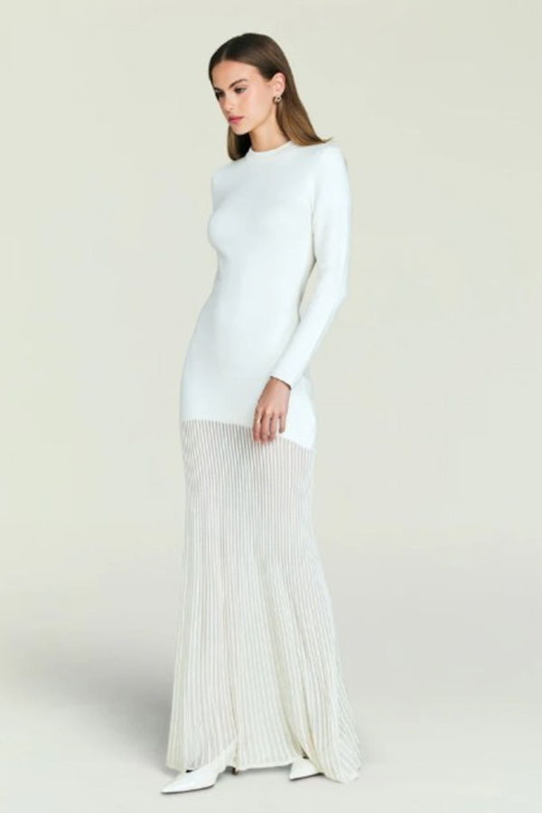 Ser.o.ya Serenade Knit Maxi Dress - Eggshell