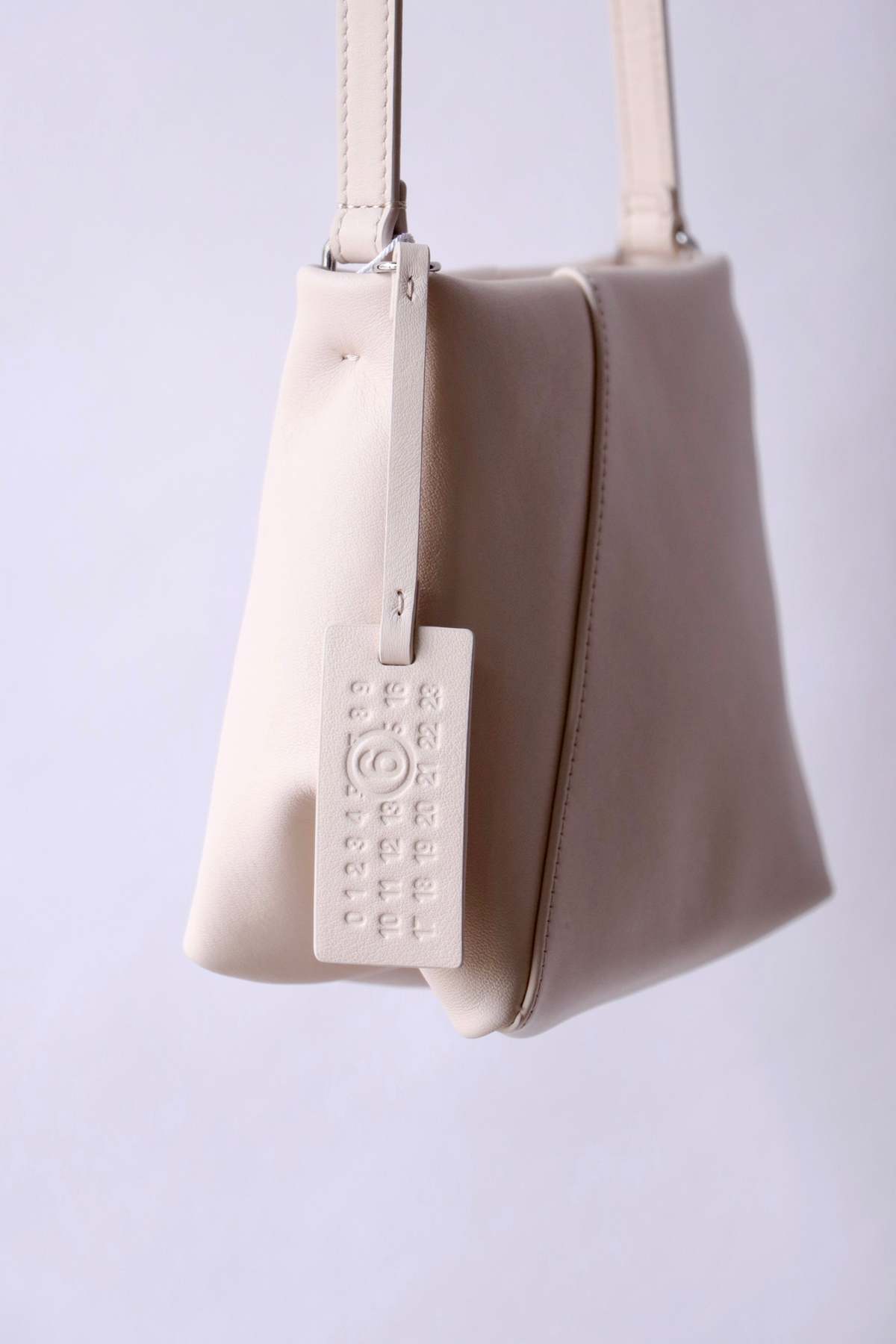 MM6 Maison Margiela Folded J Shoulder Bag - Tapioca - Image 2 of 6