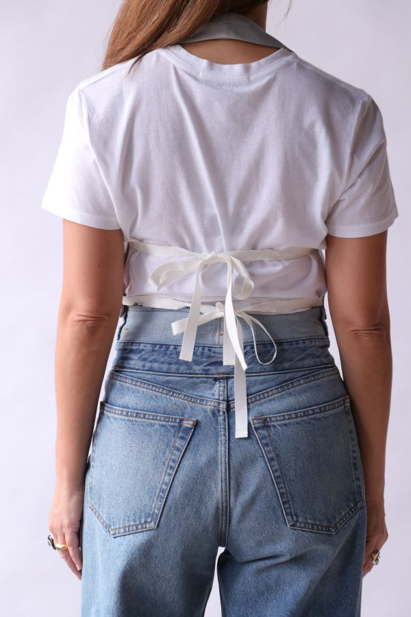 MM6 Maison Margiela Gilet Top - Pale Grey