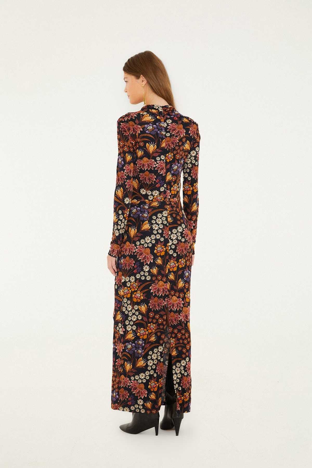 Farm Rio Black Lili Long Sleeve Maxi Dress Dress - Image 2 of 4