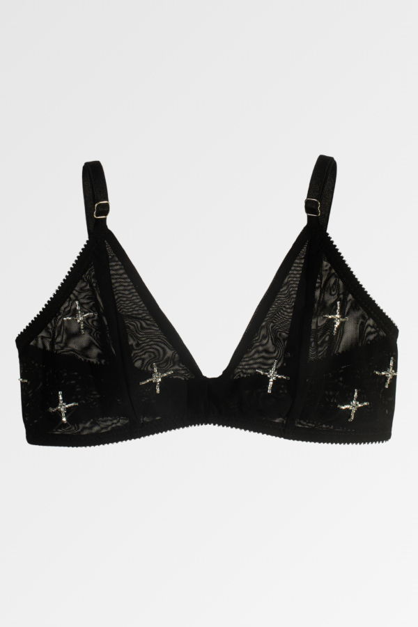 Love and Swans Midnight Muerte Bralette - Black